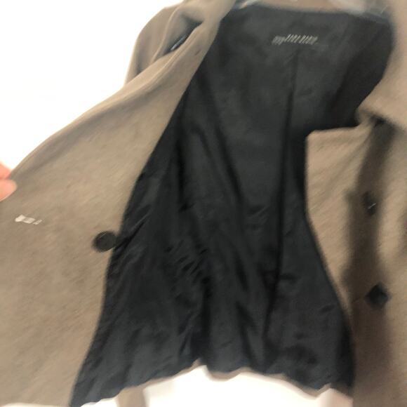 ZARA Basic Wool Blend Long Sleeve Brown Jacket/Coat - Picture 9 of 13